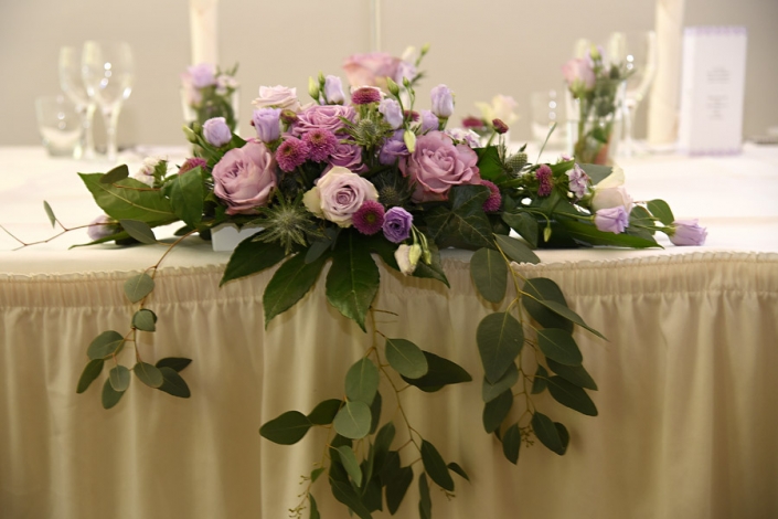 Tischdekoration auf Kieler Hochzeit